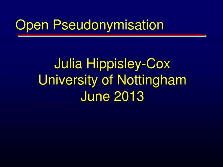 julia hippisley cox university of nottingham june 2013