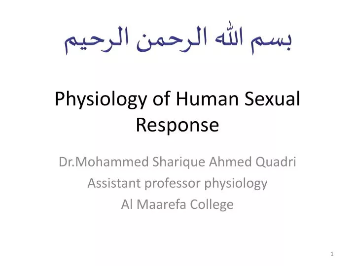 physiology of human s exual response