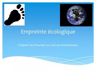 empreinte cologique