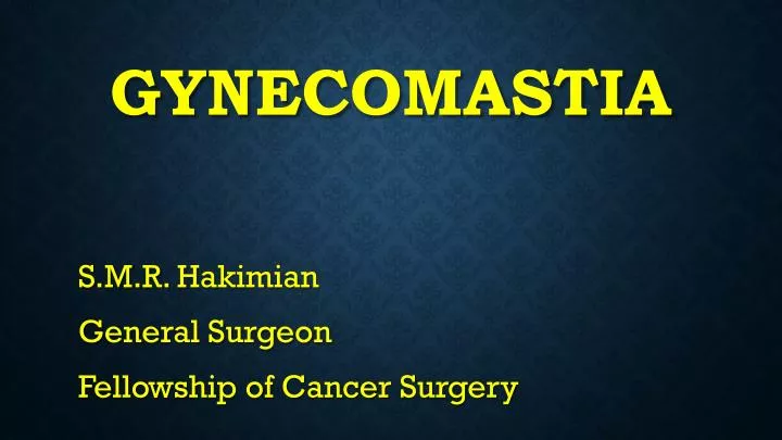 gynecomastia