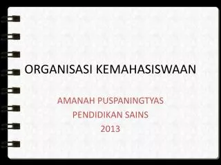 organisasi kemahasiswaan