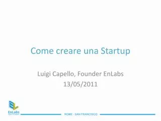 come creare una startup