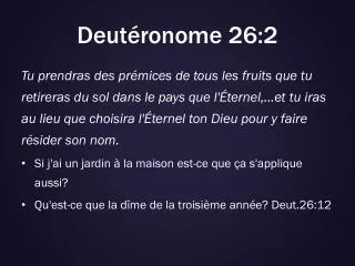 deut ronome 26 2