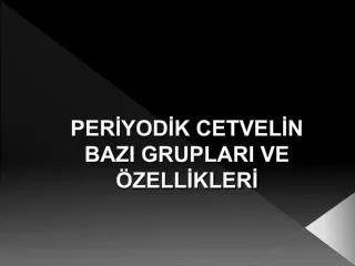 per yod k cetvel n bazi gruplari ve zell kler