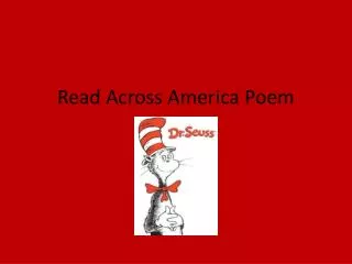 Read Across America Poem