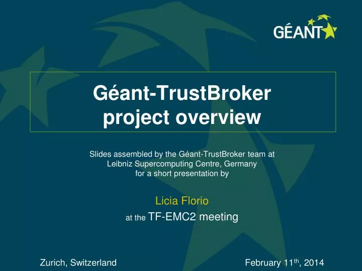 g ant trustbroker project overview