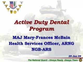 Active Duty Dental Program