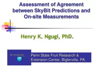 Assessment of Agreement between SkyBit Predictions and On-site Measurements