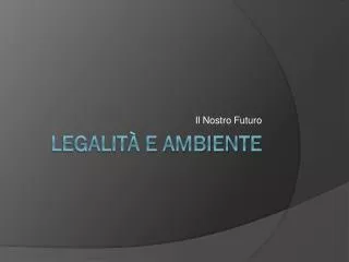 il nostro futuro