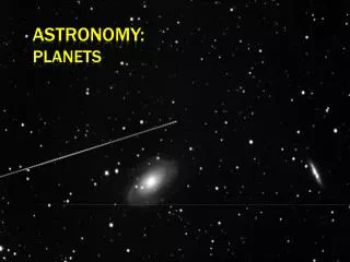 Astronomy: Planets