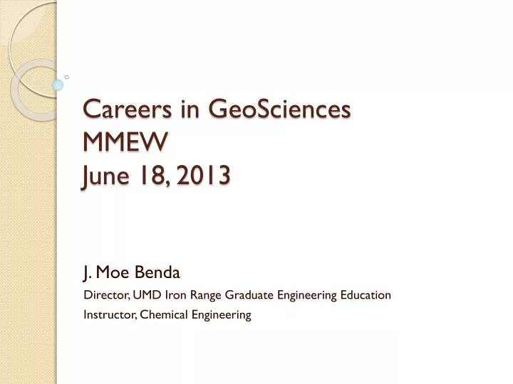careers in geosciences mmew june 18 2013