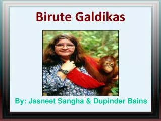 birute galdikas