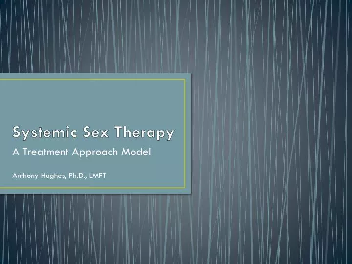 systemic sex therapy