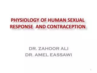 Physiology of Human S exual Response and contraception