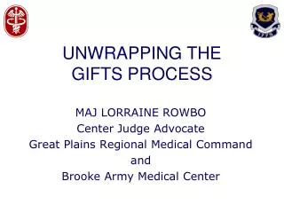 UNWRAPPING THE GIFTS PROCESS