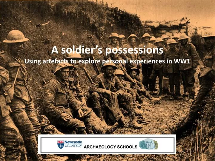 a soldier s possessions using artefacts to explore personal experiences in ww1