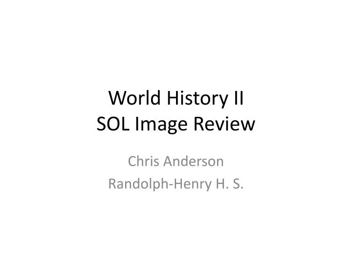 world history ii sol image review