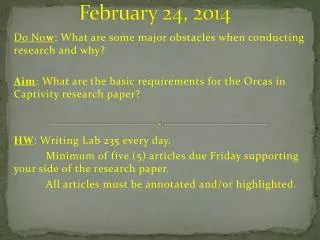 february 24 2014