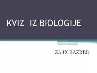 kviz iz biologije