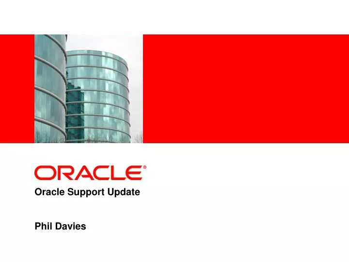 oracle support update