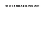 Modeling hominid relationships - slide 1
