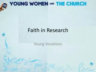 Faith in Research