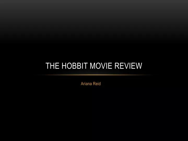 the hobbit movie review