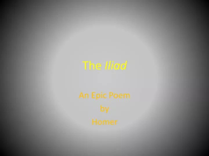 the iliad