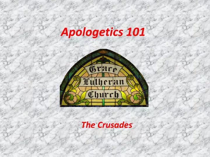 apologetics 101