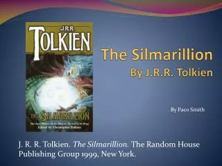 The Silmarillion By J.R.R. Tolkien
