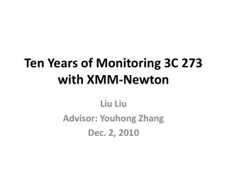 Ten Years of Monitoring 3C 273 with XMM-Newton
