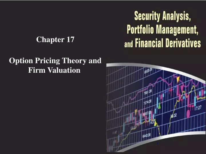 chapter 17 option pricing theory and firm valuation