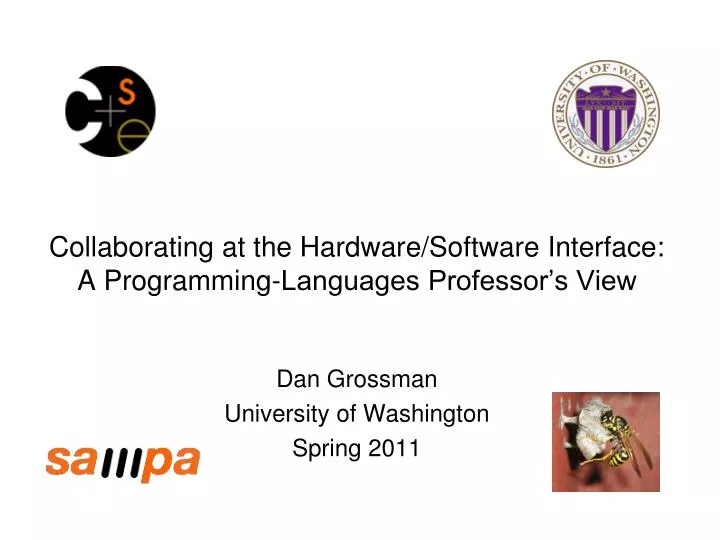 collaborating at the hardware software interface a programming languages professor s view