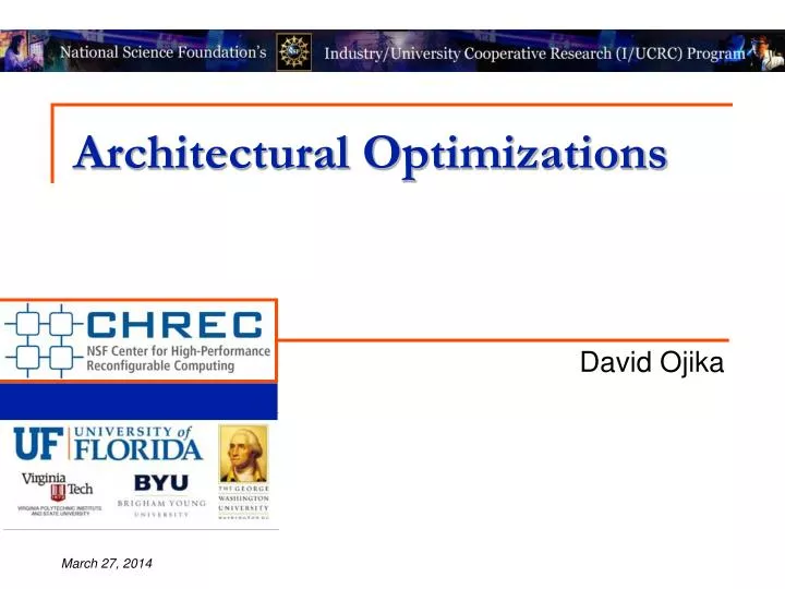 architectural optimizations