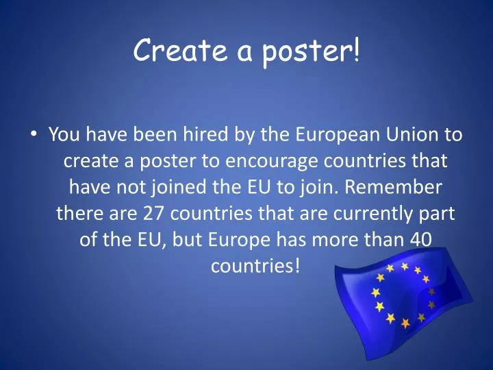 create a poster