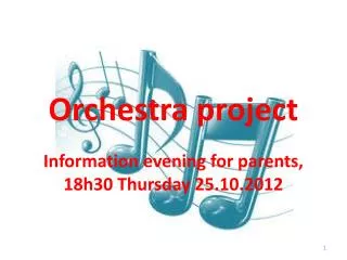Orchestra project