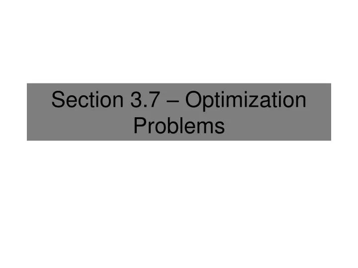 section 3 7 optimization problems