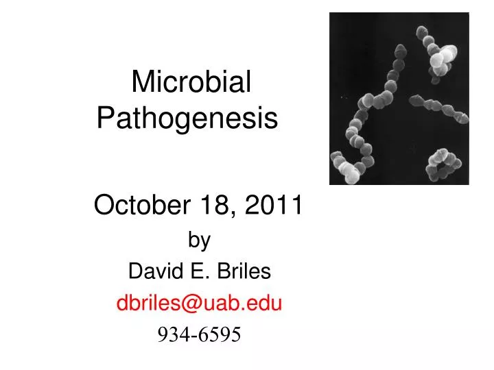 microbial pathogenesis