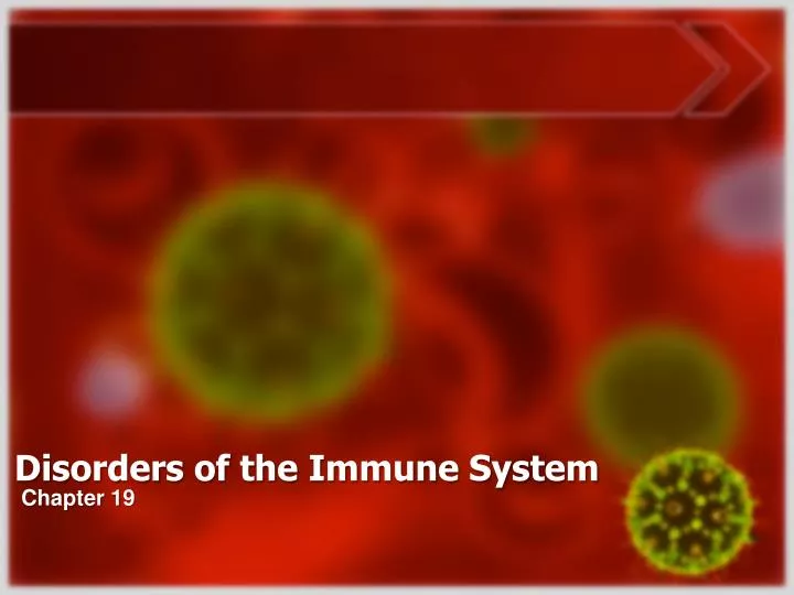 disorders of the immune system