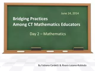 Bridging Practices Among CT Mathematics Educators