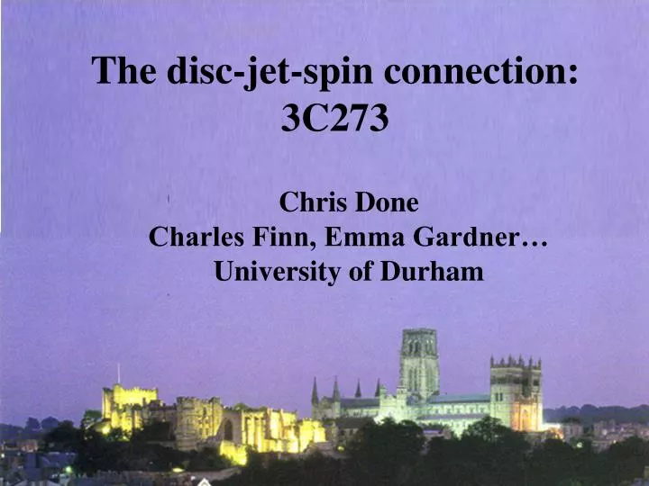 the disc jet spin connection 3c273