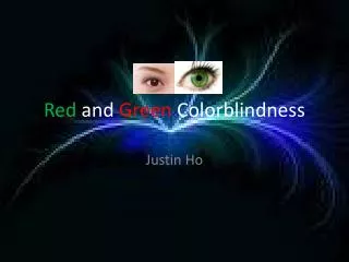 Red and Green Colorblindness