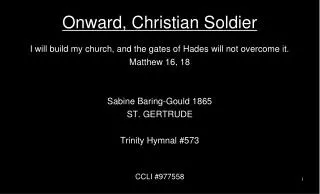 Onward, Christian Soldier