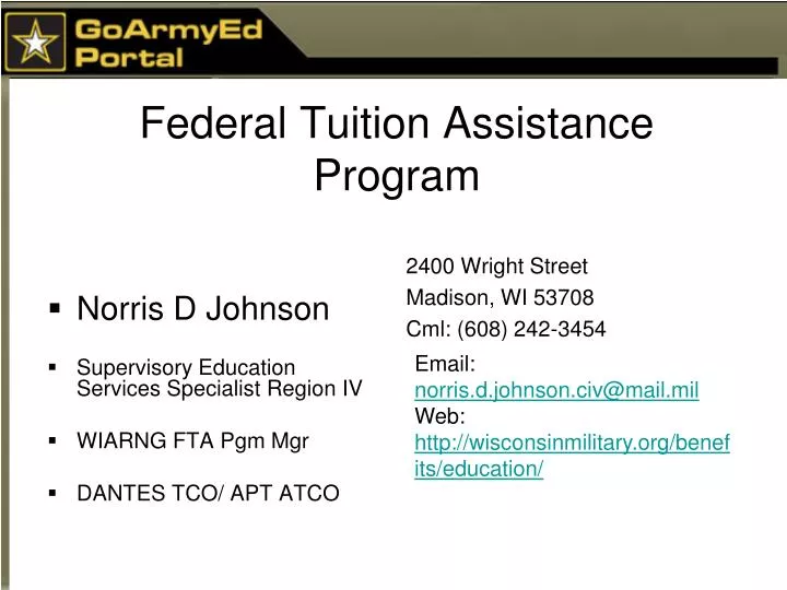 federal tuition assistance program