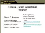Federal Tuition Assistance Program - slide 1