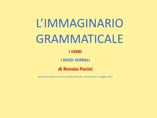 l immaginario grammaticale