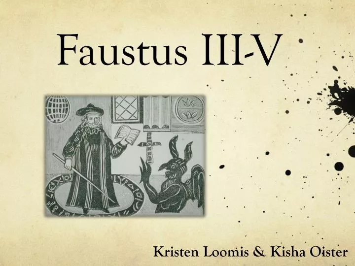 faustus iii v