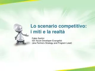 fabio santini isv azure developer evangelist aka partners strategy and program lead