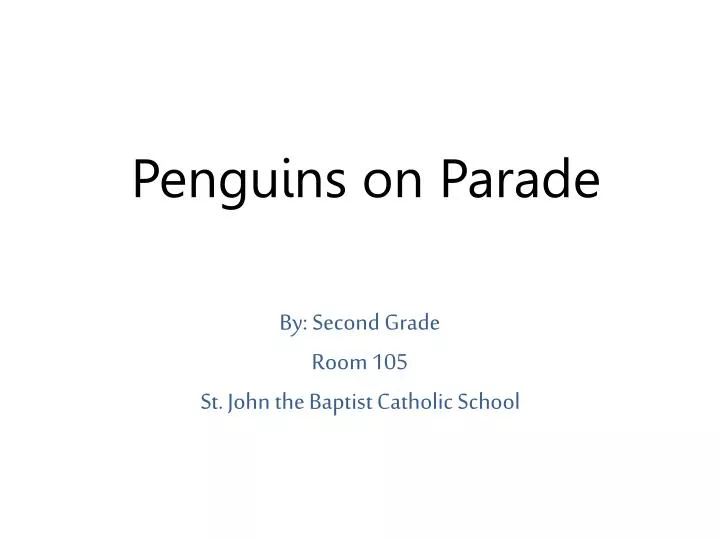 penguins on parade