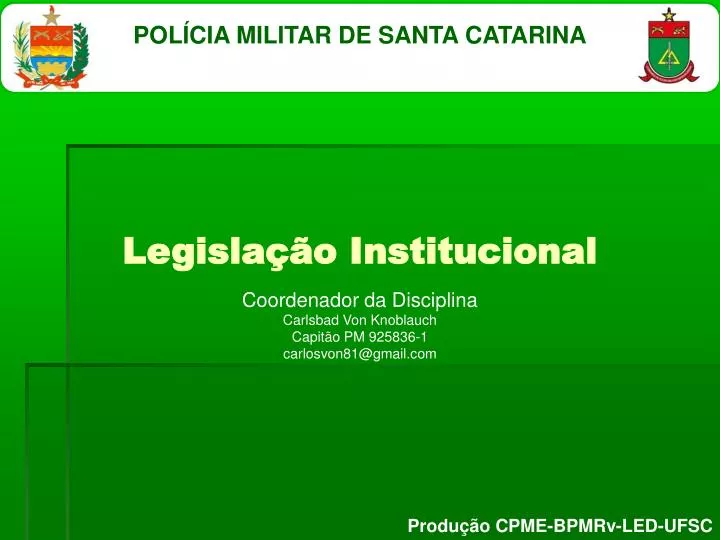 legisla o institucional
